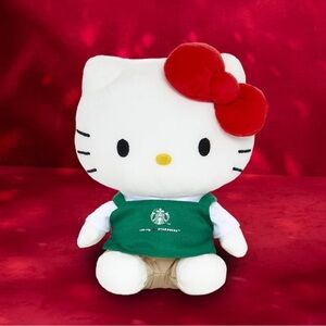 Starbucks Hello Kitty Plush with Red and Green Accents